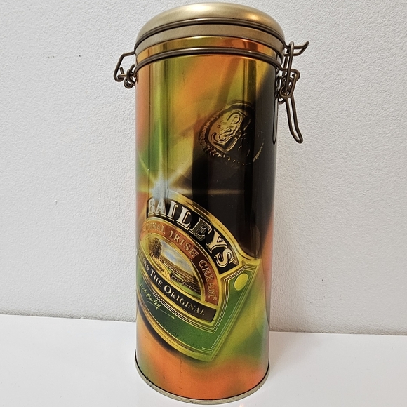Vintage Baileys Original Irish Cream Metal Tin Canister - Picture 11 of 13